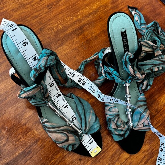 Nine West Scarf Wrap Lace-Up Gladiator Style Sandal Heels NWOT - Picture 12 of 15